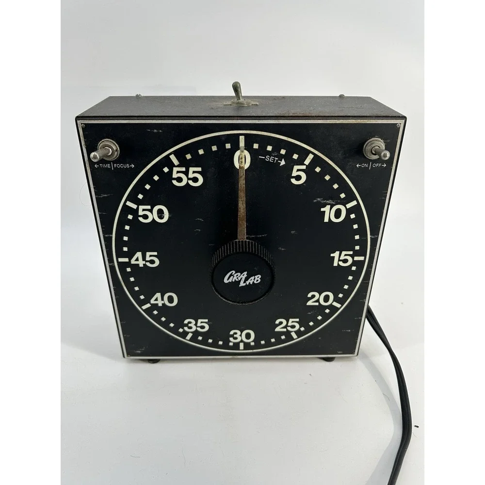 GRALAB Model 300 Darkroom Analog Timer Clean & Tested Buzzer VG Glow In Dark